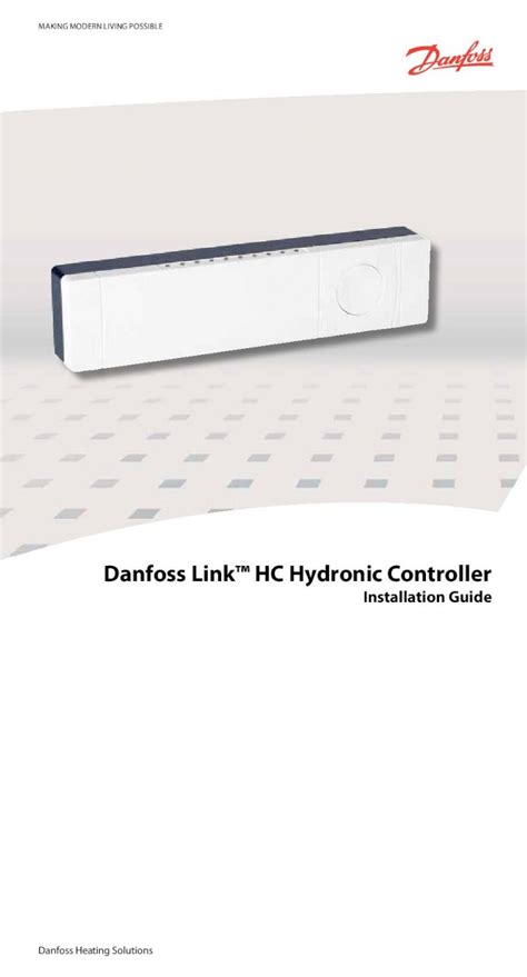 PDF Danfoss Link HC Hydronic Controller The Danfoss Link HC