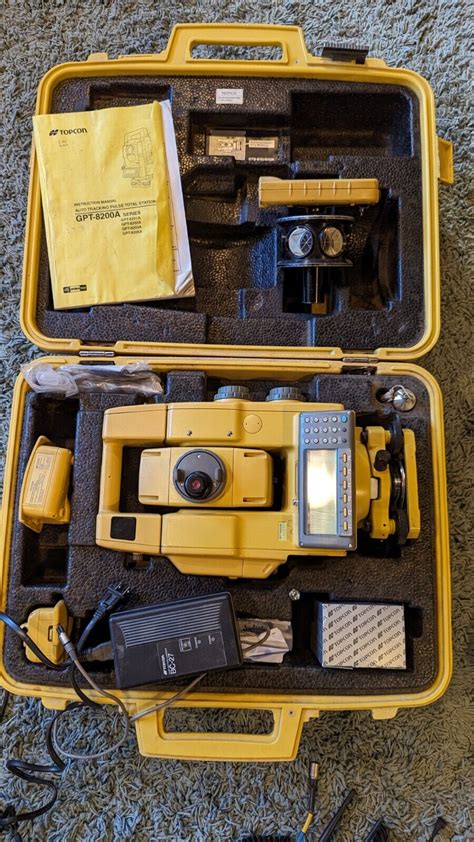 Topcon GPT 8203A Robotic Total Station With Lot Of Other Survey