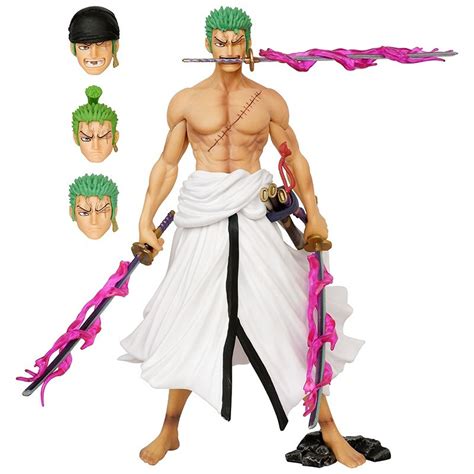 One Piece Wano Zoro Enma Haki 4 Head Figure Toys 海贼王 模型 | Shopee ...