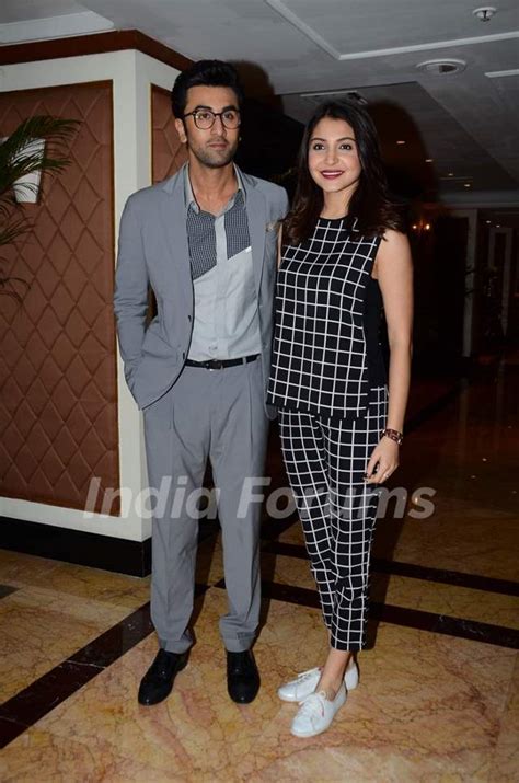 Ranbir Kapoor and Anushka Sharma at Bombay Velvet Game Launch Media