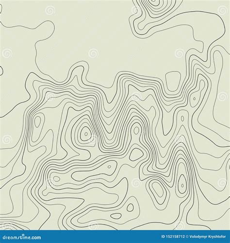 Topographic Map Lines Background Abstract Vector Illustration Stock