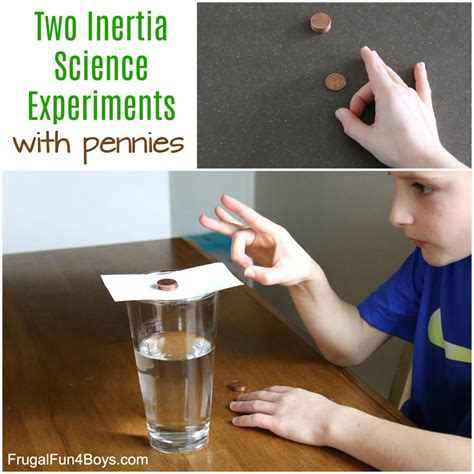 Easy Inertia Science Experiments With Pennies Frugal Fun For Boys And Girls