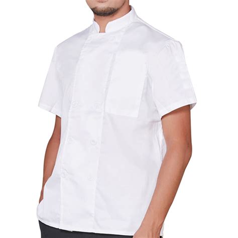 Toptie Unisex Short Sleeve Chef Coat Jacket