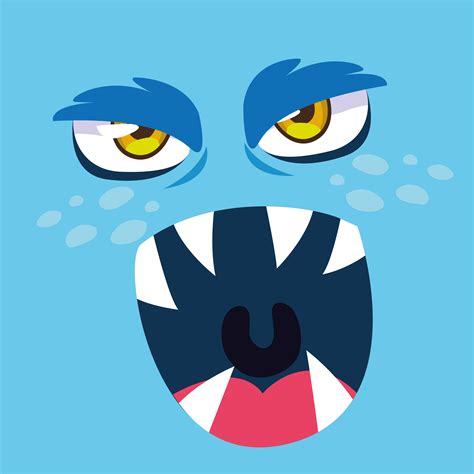 Blue Monster Cartoon Design Icon 1271997 Vector Art At Vecteezy