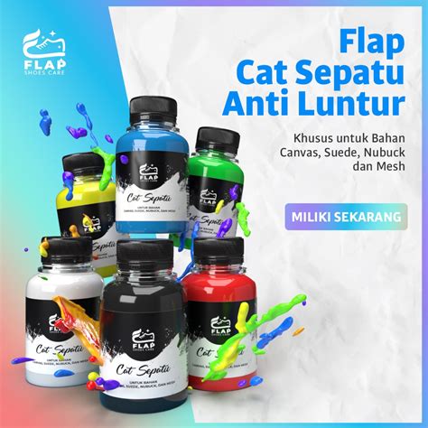 Jual Cat Sepatu Kanvas Hitam Putih Permanen Anti Luntur Cat Kain Canvas