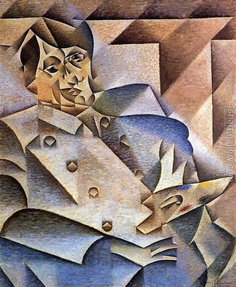 Portrait Of Pablo Picasso 1912 Painting By Juan Gris Reproduction 1st