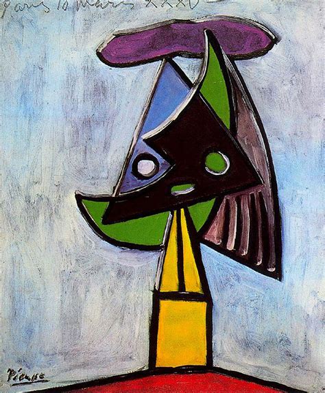 Head Of A Woman Olga Picasso 1930 1931 By Pablo Picasso Artchive