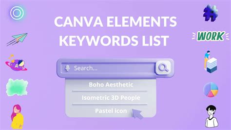 Canva Elements Keywords List Blogging Guide