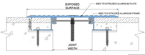 Serrated Stainless Steel Floor Expansion Joint Cover Plate FM