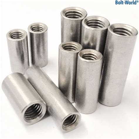 A Stainless Steel All Thread Sleeve Rod Bar Stud Round Connector Tube