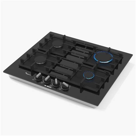 BOSCH Gas Hob PPQ7A6B90 Serie 6 75 Cm 3D Model 29 Max Fbx Obj