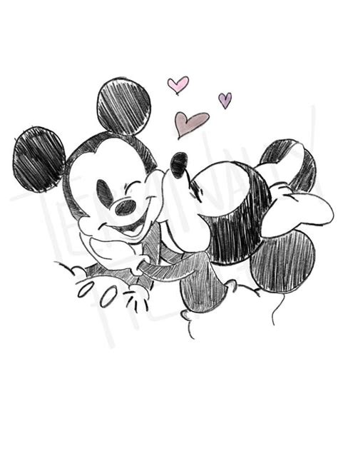 Mickey And Minnie Drawing At Paintingvalley Explore Collection Of