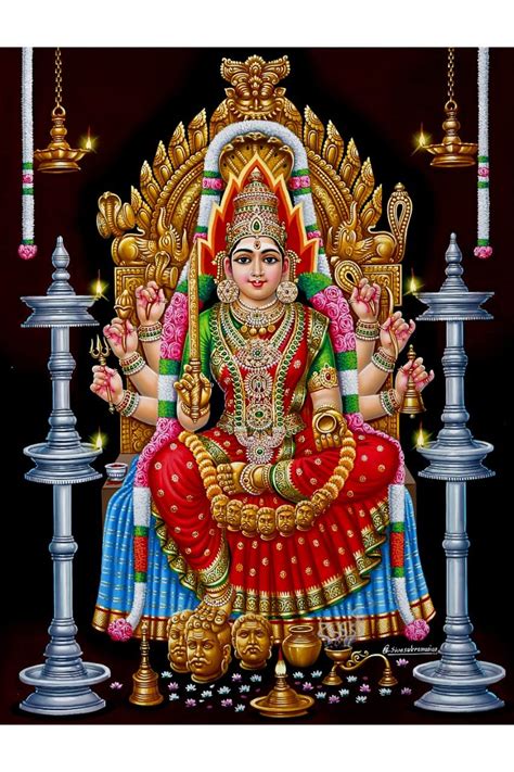 Samayapuram Mariamman Amman Paintings Mariamman Photo Original