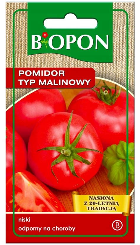 NASIONA POMIDOR TYP MALINOWY Niski 0 2g BIOPON 5904517167681 Cena