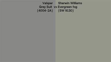 Valspar Grey Suit A Vs Sherwin Williams Evergreen Fog Sw