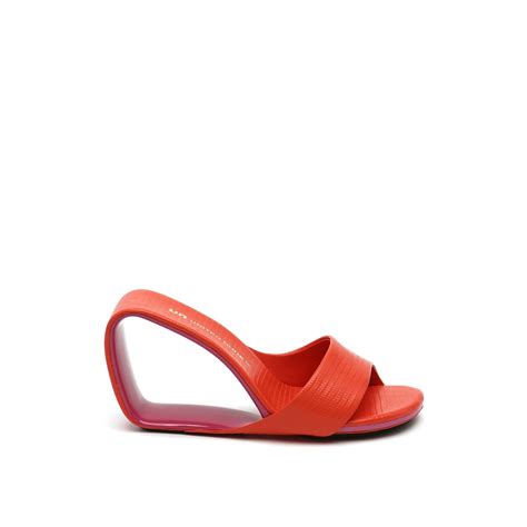 United Nude Women S Shoes Peep Toe High Heels Mobius Hi Coral Pink