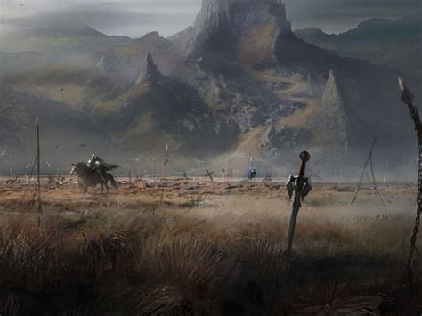 Nirnaeth Arnoediad | Fantasy concept art, Fantasy art landscapes ...