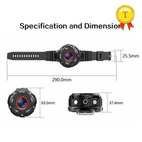 Newest Full hd 1080p sports camera ip68 smartwatches watch camera Sports wireless Camera ...