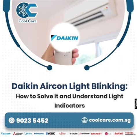 Daikin Aircon Light Blinking How To Solve It And Understand Light