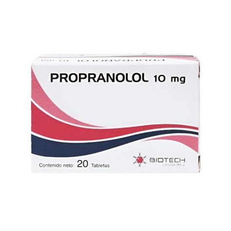 Propranolol Mg X Tabletas Biotech Farmadon La Farmacia De La