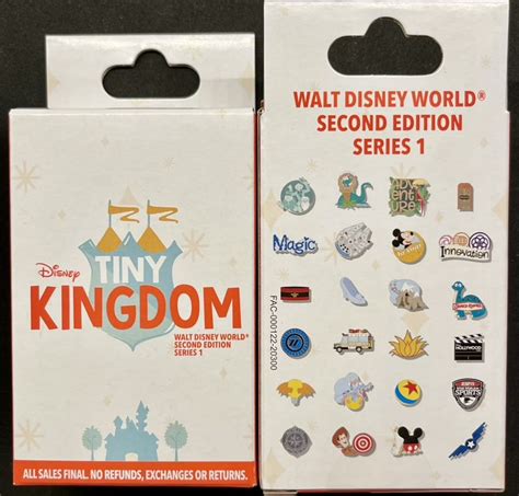 Tiny Kingdom Walt Disney World Second Edition Series 1 Pin Collection