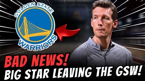 🚨 Urgent News Nobody Expected This Departure From The Gswlatest News From Golden State