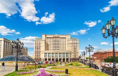 Hotel Moscú Rusia De Cuatro Estaciones Imagen De Archivo Editorial