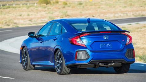 2019 Honda Civic Si Sedan Rear Three Quarter View Motor Trend En Español