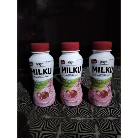 Jual Susu Uht Milku Coklat Strawberry Ml Shopee Indonesia