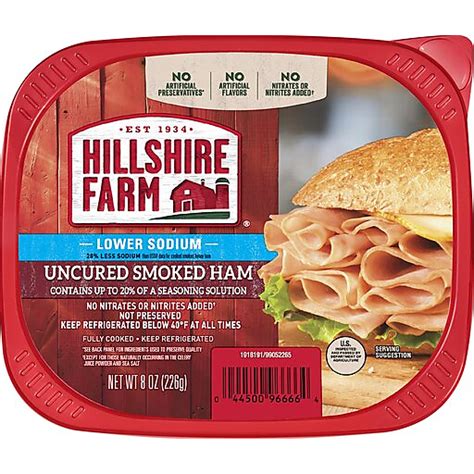 Hillshire Farm Ultra Thin Sliced Lunchmeat Lower Sodium Smoked Ham