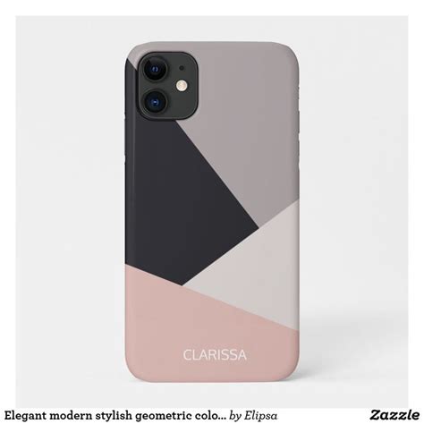 An Iphone Case With The Name Clarissa In White Pink And Grey Colors