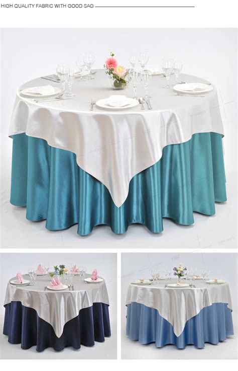 China Customized Size 108 Inch Round Polyester Tablecloth Ivory Banquet ...