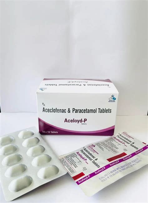 Aceloyd P Aceclofenac Mg With Paracetamol Mg Packaging Size