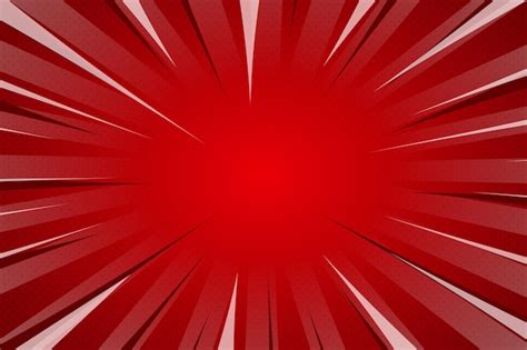 Premium Vector Pop Up Halftone Texture Red Comic Book Starburst Rays