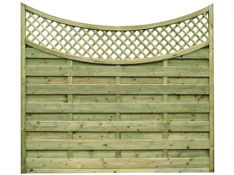 Concave Lattice Top Reinas Fence Panel Timber Fencing