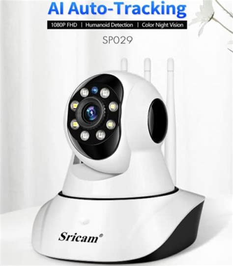 Camera Srihome 2MP 3 Râu Đêm Có Màu AI thông minh