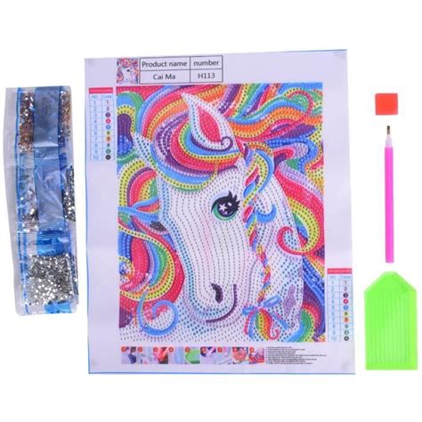 Diamant Peinture Color D Licorne X Cm Cheval D Coratif Suspendu