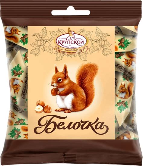 Конфеты Ф.КРУПСКОЙ Белочка, 200 г - купить с доставкой по выгодным ...