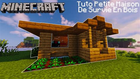 Tuto Minecraft Petite Maison Cabane De Survie En Bois YouTube