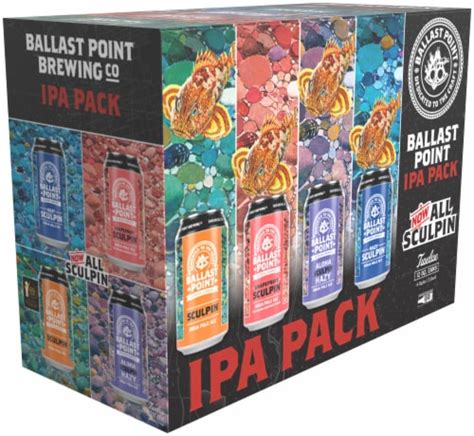 Ballast Point Ipa Pack Craft Beer Variety Pack 12 Bottles 12 Fl Oz