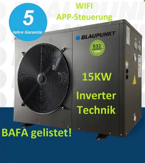 Blaupunkt Wärmepumpe 15kW Monoblock BLP15P3V2MR32 Luft Wasser R32 Wifi