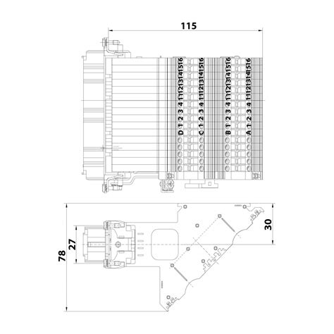 Harting Han D Anschlussverteiler Buchseneinsatz F