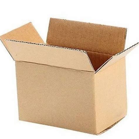 Brown Rectangular 5 Ply Plain Corrugated Cardboard Box At Rs 30 Piece