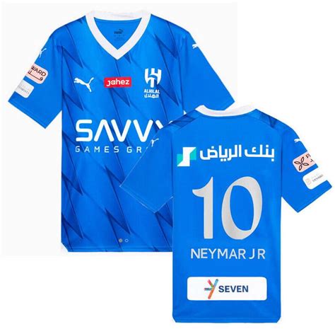 NEYMAR JR #10 Al-Hilal FC 2023/24 Home Soccer Jersey Model[2321278 ...