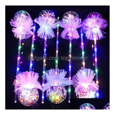 Led Magic Light Sticks For Kids Lighted Balloons Party Decoration