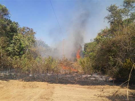 Brigadistas Combatem Inc Ndio Que Atinge Fazendas Em Talism Fogo J