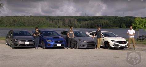 Track ATTACK: Civic Type R vs. Focus RS, WRX STI, and Golf R - Pick YOUR Winner - AutoSpies Auto ...