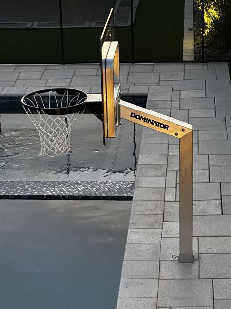 Aluminum Poolside In Ground Basketball Hoop Dominator