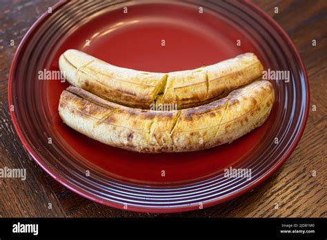 Nigerian Roasted Plantains Boli Ready To Eat Stock Photo Alamy