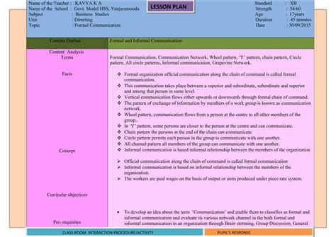 Ict Lesson Plan Ppt